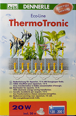 DENNERLE ThermoTronic 20W грунтовый нагреватель с трансформатором 20Вт 12В для акв. 120-200л - Кликните на картинке чтобы закрыть